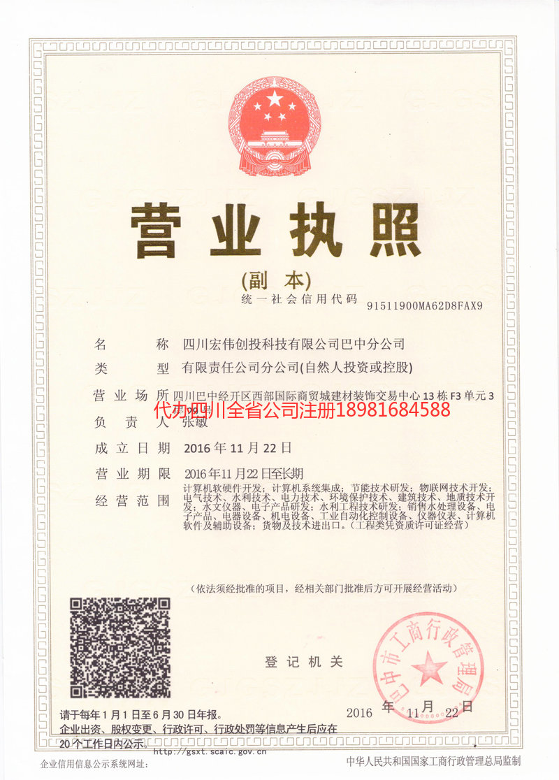 桐城桐城宏伟创投科技有限公司